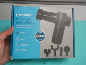Homedics Hot & Cold Cordless Percussion Massager HHG-350H-2 NEW - Picture 1 of 3