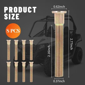 Radbolzen Satz vorne für Polaris RZR 800 3/8" 8er Set Stehbolzen Schrauben Teil # 75... - Bild 1 von 12