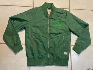RARE Heineken Beer Bomber Jacket Green Full Zip Lightweight Men’s Large - Bild 1 von 11