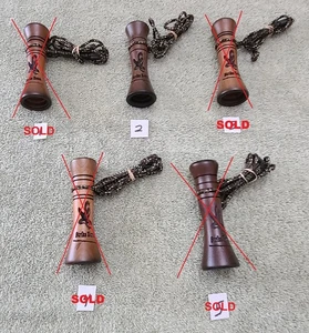 Hardwood Hawk Call made & signed by Pennsylvania Amish Craftsman - Last One - Picture 1 of 2