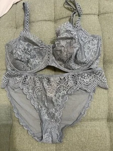 Victoria secret dream angles 34DD lined demi bra &M panty set - Picture 1 of 6