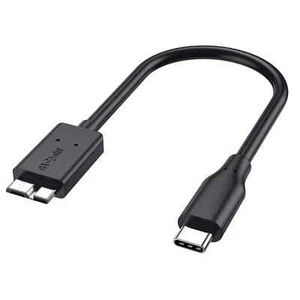 15 inch Micro B to USB Type C 3.1 External Hard Drive Cable Cord MacBook Seagate - Afbeelding 1 van 5