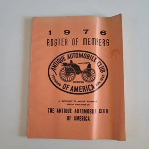Libro de la lista de miembros The Antique Automobile Club of America 1976 (#2) - Imagen 1 de 2