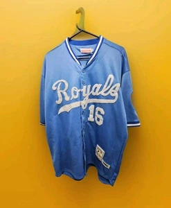 Vtg. Mitchell & Ness Authentic 1986 Jersey Kansas City Royals "#16 Bo Jackson" - Afbeelding 1 van 13