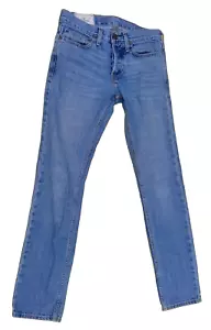 Jeans uomo Hollister taglia 28 x 30 con bottoni indossati in 5 tasche - Foto 1 di 8