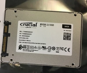 Crucial MX500 500GB 2.5 Internal SATA Solid State Drive SSD 6Gb/s CT500MX500SSD1 - Afbeelding 1 van 2