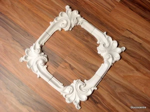 Stucco mehrteilige Rosette oder Wand- Deckenspiegel Stuck Perlen besonders - Picture 1 of 5