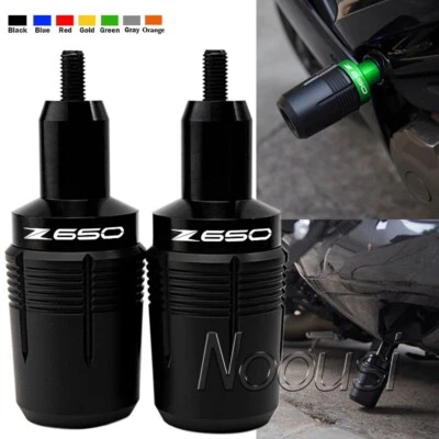 Almohadilla protectora contra choques protección contra caídas deslizadores de cuadro para Kawasaki Z650/RS 17-24 Foto 1 de 4
