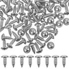  100 Pcs Self Tapping Stainless Steel Screws for Wood Metal Plate