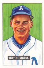  1986 Card Collectors Company '51 Bowman Reprints #191 Billy Hitchcock	p2s-26395