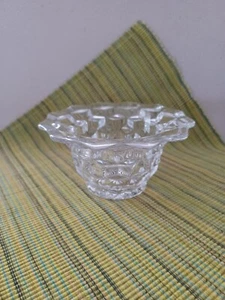 Fostoria American Cubist Klarglas geriffelt Süßigkeiten/Obstschale, 5,5", gebraucht - Bild 1 von 4