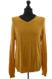 BRAX Vico Herren Pullover Pulli 50 orange orangegelb leicht V-Neck mit Wolle - Bild 1 von 5
