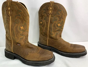 Stivali da lavoro western Justin donna zingari cowboy cowgirl L9969 taglia 8 B - Foto 1 di 7