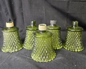 Home Interiors green Hobnail Votive 5 Cups w/ rubber grommet - Picture 1 of 7