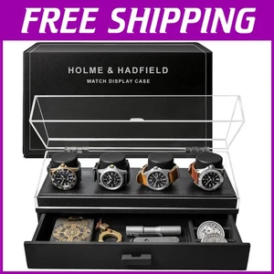 Uhrengehäuse mit 4 Fächern und Zubehörschublade - Bild 1 von 11