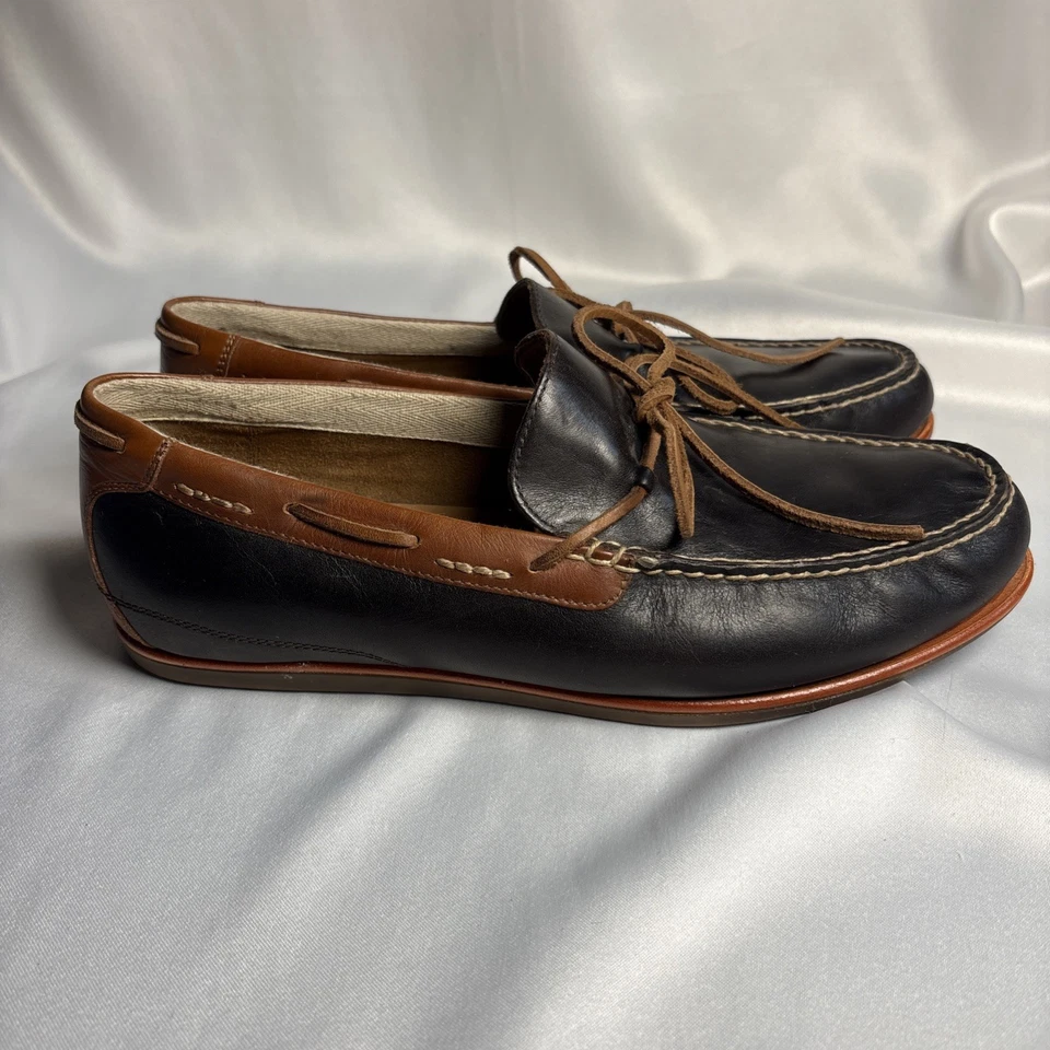 Mocassim ALDO Shoe Masculino Tamanho 10.5 M Couro Marrom Conforto - Imagem 1 de 4