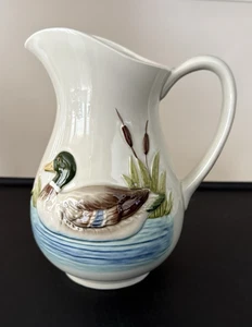 Jarra de cerámica vintage de pato mallardo Otagiri 1982 cerámica - Imagen 1 de 6