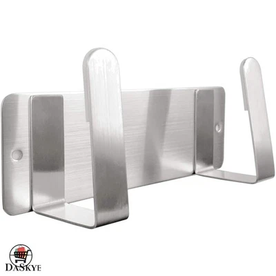 Organizador de tapa de olla de montaje en pared de acero inoxidable 304 - Almacenamiento elegante y eficiente Foto 1 de 4