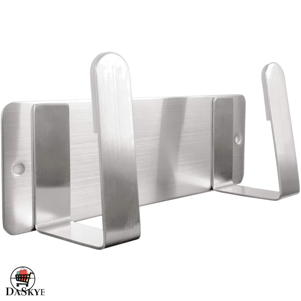 Organizador de tapa de olla de montaje en pared de acero inoxidable 304 - Almacenamiento elegante y eficiente Foto 1 de 4