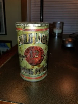 Nuevo Stock Antiguo Completo 1890-1900 Etiqueta de Papel Medalla de Oro Polvo para Hornear Lata Foto 1 de 3