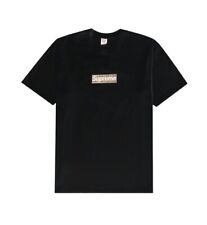 Supreme X Burberry Box Logo T-Shirt Black Size M