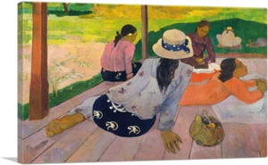 ARTCANVAS The Siesta 1894 Leinwand Kunstdruck von Paul Gauguin - Bild 1 von 14