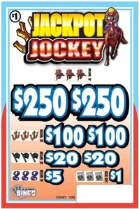NEW pull tickets JACKPOT JOCKEY - Instant Tabs - Picture 1 of 2