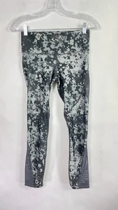 Under Armour HeatGear Compression Pants Leggings Cropped Camo Gray Gym Small - Picture 1 of 8