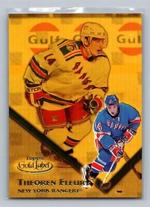 2000-01 Topps Gold Label #60 Theoren Fleury Class 1 Gold #/399 - Picture 1 of 2