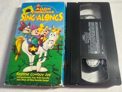 ALVIN & THE CHIPMUNKS SING-ALONGS RAGTIME COWBOY JOE ANIMATED VHS VIDEO - Image 1 of 3