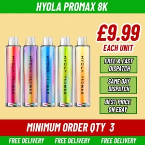 Hyola Pro Max 8000 Puffs Vape Kit | Pre-Filled Pod | 20mg Nic Salt E-Cig Device - Picture 1 of 4