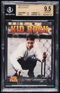 KID ROCK 1991 PREMIER RAP PACK 🔥ROOKIE🔥 RC #62 BGS 9.5 GEM MINT - Bild 1 von 2