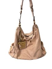 VINTAGE y2k Authentic Juicy Couture 100% Real Leather Shoulder Bag Baby Pink