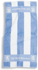TSV 1860 MÜNCHEN Telo doccia "strisce di blocco" 70 x 140 cm - Foto 1 di 1