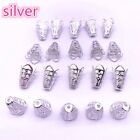 50pcs Jewelry Findings End Beads Cap Hollow Flower Cone Filigree Making Crafts