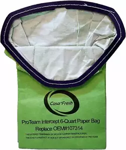 Zaino ProTeam 6 Qt sacchetti aspirapolvere 107314 commerciali ProVac FS 6 GB gratis - Foto 1 di 1