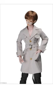 Dollmore 75cm high doll clothes Glamor Model M Size - APO Half Coat (Ivory) - Picture 1 of 6