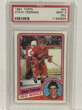 1984-85 O-Pee-Chee #49 Steve Yzerman Rookie PSA 9 PD RC HOF Detroit Red Wings