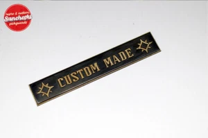1960s Gibson CUSTOM MADE plate zig zag pantograph plaque - Picture 1 of 7