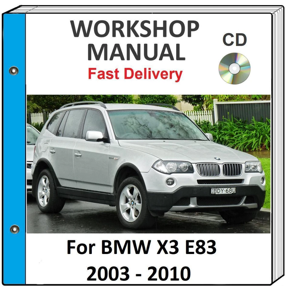 BMW X3 E83 2003 2004 2005 2006 2007 2008 2009 SERVICIO REPARACIÓN TALLER MANUAL CD Foto 1 de 1