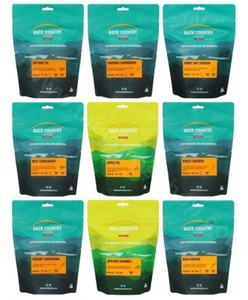 BACK COUNTRY CUISINE FREEZE DRIED MEALS - 26 VARIETIES - LONG LIFE CAMPING FOOD 