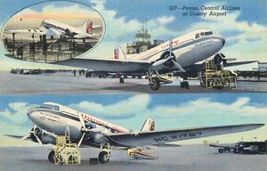 Cartolina Aviazione Pennsylvania Aeroporto Centrale Lino 1948 - Foto 1 di 2