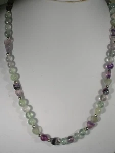 20" Fluorite Bead Necklace - Picture 1 of 2