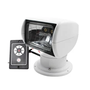 Blanco barco camión mando a distancia faros de búsqueda faros luz de búsqueda 12V 100W ke - Imagen 1 de 6
