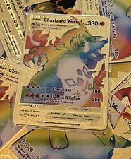 Pokemon Metal Gold Fan Art Cards -FREE SHIPPING- Buy More and Save!