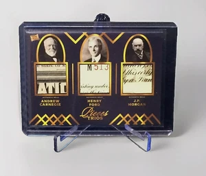 2022 Pieces Trios Carnegie, Ford, And Morgan Relic#PT-7 & gift cards added - Picture 1 of 2