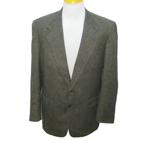 NORDSTROM Herren Gr. 43 L Braun 2 Knopf Wolle Tweed Sport Mantel Blazer Anzug Jacke - Bild 1 von 7