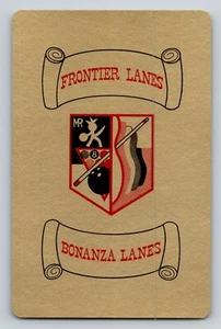 Tarjeta intercambiable de bolos Frontier Lanes Bonanza Lanes diez de diamantes - Imagen 1 de 2