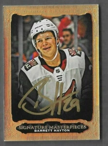 Barrett Hayton RC GOLD Signature Masterpieces AUTO 2019-20 UD Ultimate Autograph - Imagen 1 de 2