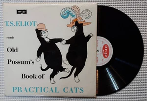 T.S. ELIOT Old Possum's Practical Cats Orig UK ARGO Spoken Word Mono Promo LP - Imagen 1 de 1